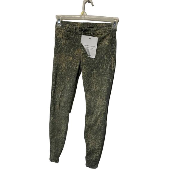 J brand mid rise skinny jean ankle pants splatter paint design sz 25 - Picture 7 of 8